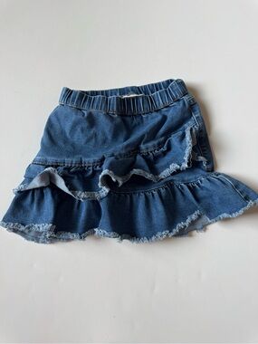 Cat & Jack Blue Ruffled Denim Skirt